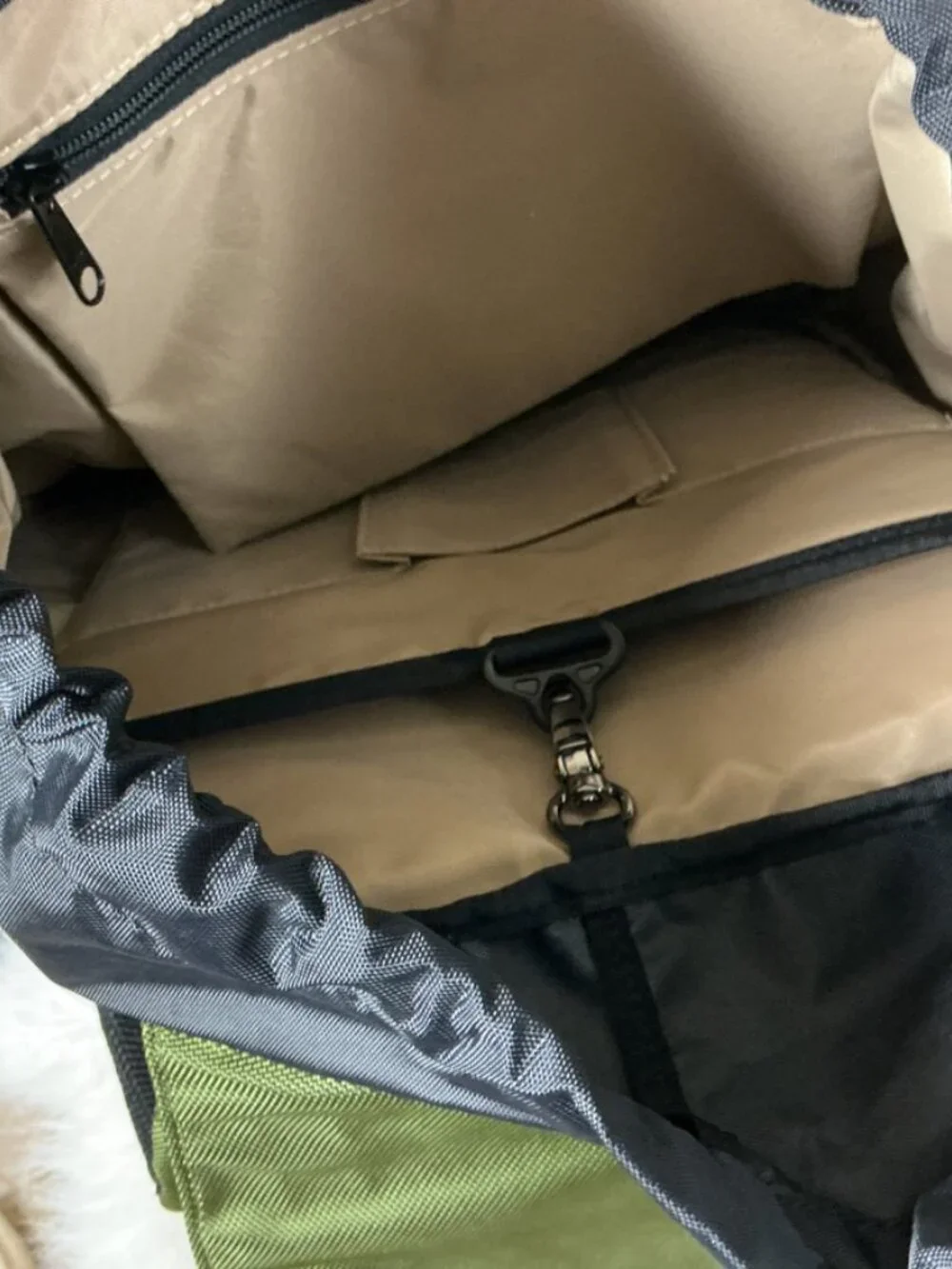 Gobi Green Black Webbing Getaway Commuting Camping Backpack
